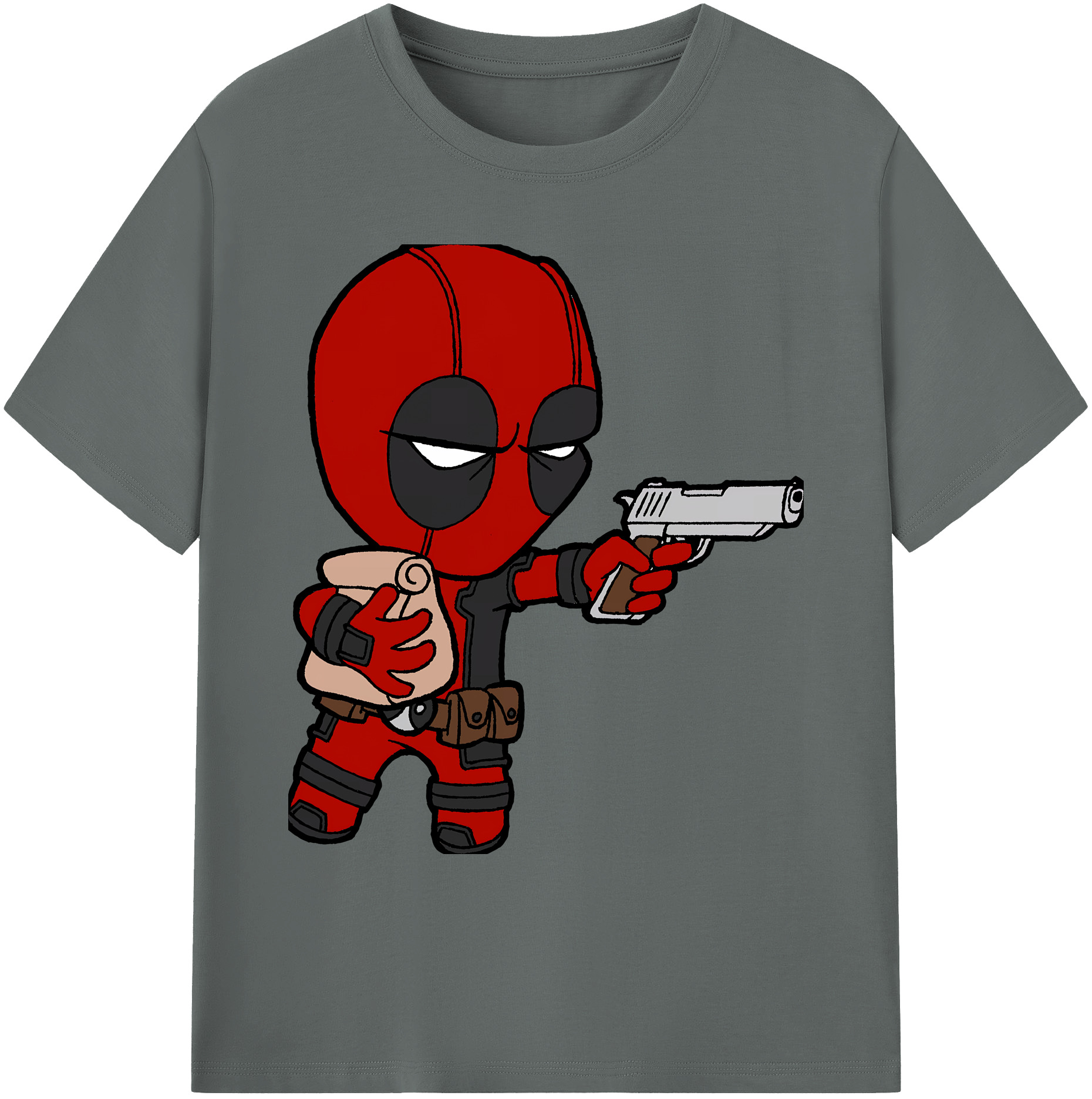 （画像用） Deadpool デッドプール 綿100％ メンズ半袖Tシャツ｜肌触りやわらか＆通気性